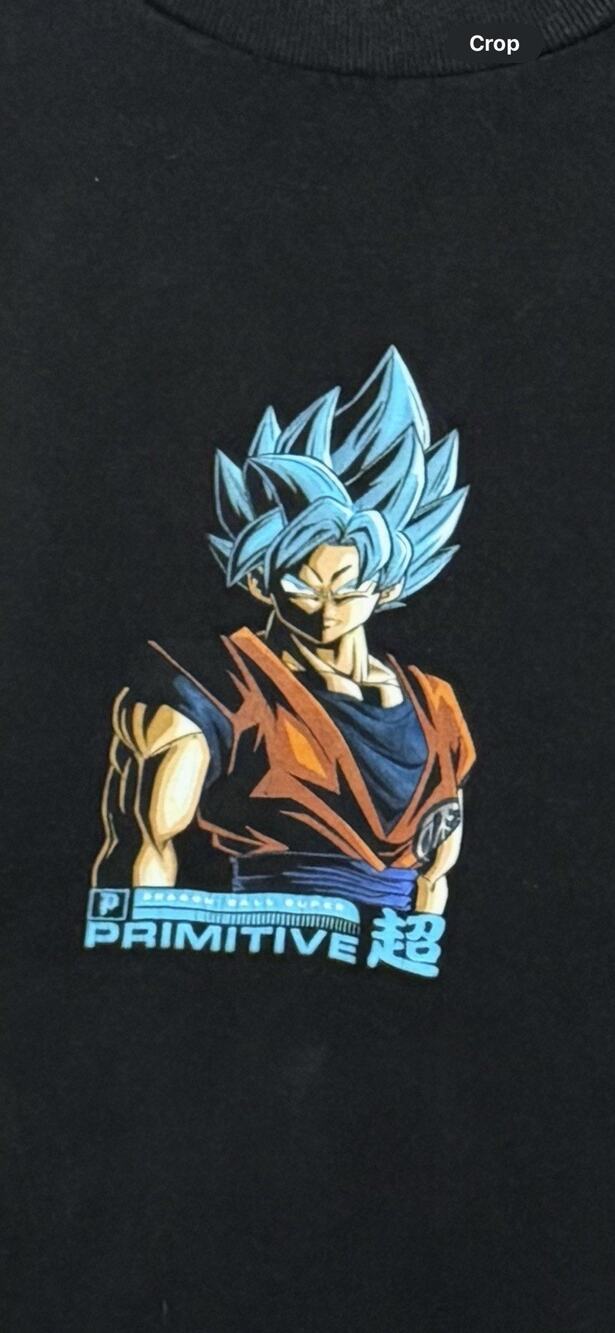 Dragon Ball Super Primitive graphic tee black t shirt size M Toei Animation
